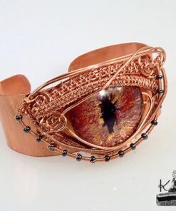 Bracelet manchette oeil de dragon Santh