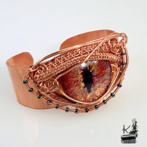 Bracelet manchette oeil de dragon Santh