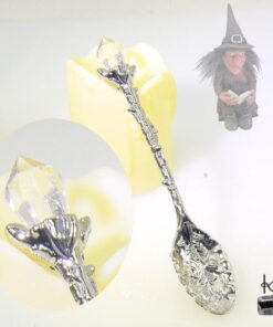 Cuillère cristal pour autel argenté