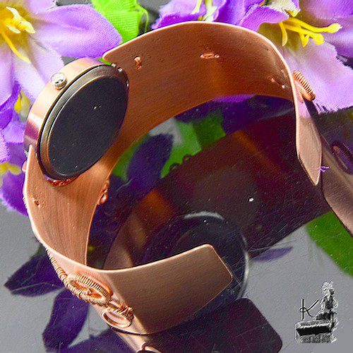 Bracelet Montre en cuivre Freesia - pièce unique – Image 8
