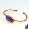 Bracelet Jonc Halona avec son cabochon en lepidolite