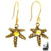 Boucles d'oreille Sanna citrine et bronze