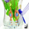 Boucles d'oreille Nyle en cuivre et aigue-marine