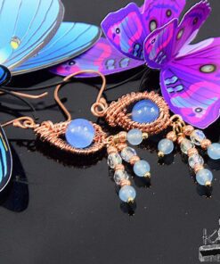 Boucles d'oreille Nyle - perles en aigue-marine – Image 6