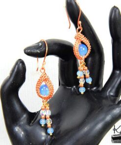 Boucles d'oreille Nyle - perles en aigue-marine – Image 5