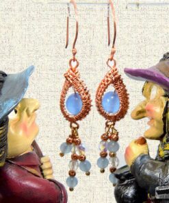 Boucles d'oreille Nyle - perles en aigue-marine – Image 4