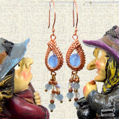 Boucles d'oreille Nyle - perles en aigue-marine – Image 4