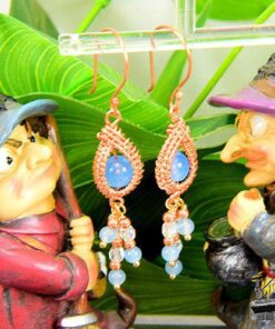 Boucles d'oreille Nyle - perles en aigue-marine – Image 3