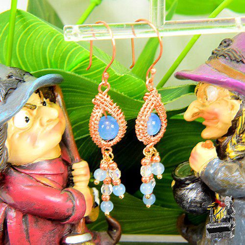 Boucles d'oreille Nyle - perles en aigue-marine – Image 3