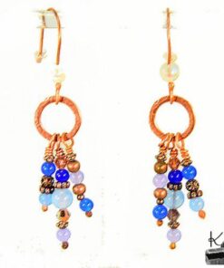 Boucles d'oreille Riwas - aigue-marine et jade – Image 9