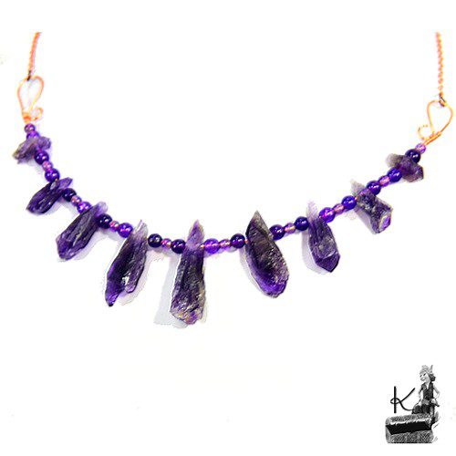 Collier Nacina - cuivre et améthyste – Image 7
