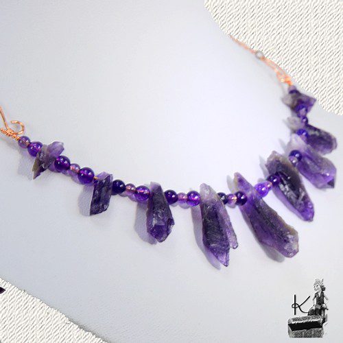 Collier Nacina - cuivre et améthyste – Image 6