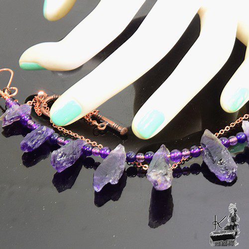 Collier Nacina - cuivre et améthyste – Image 4