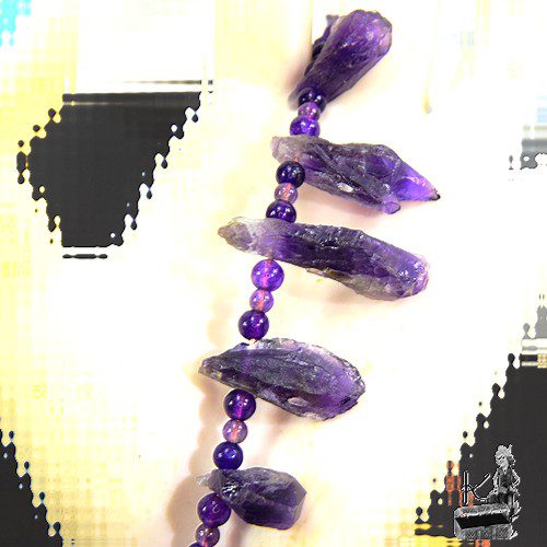 Collier Nacina - cuivre et améthyste – Image 3