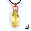 Pendentif Llimona en quartz citron et cuivre
