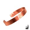 Bracelet jonc Brad en cuivre naturel martelé