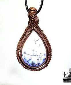 Pendentif Nyle - merlinite wire wrapped