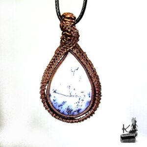 Pendentif Nyle - merlinite wire wrapped