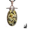 Pendentif Chilali en cuivre avec jaspe dalmatien
