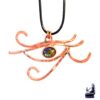 Oeil de Horus en cuivre et en labradorite