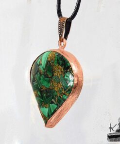 Pendentif Sora - cuivre et malachite copper – Image 8