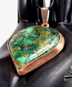 Pendentif Sora - cuivre et malachite copper – Image 6