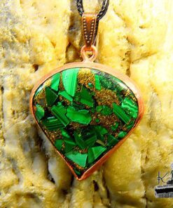 Pendentif Sora - cuivre et malachite copper – Image 4