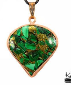 Pendentif Sora - cuivre et malachite copper – Image 2