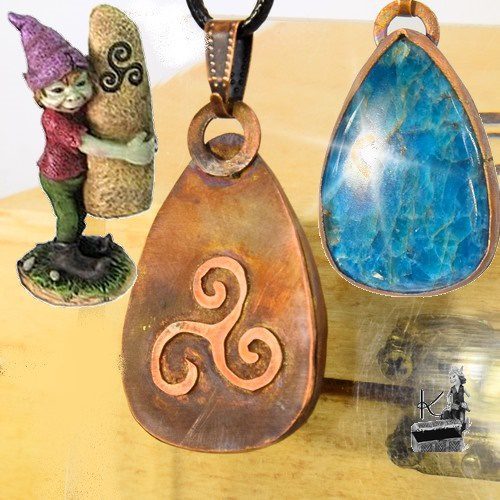 Trésor-box Triskell avec 2 pendentifs