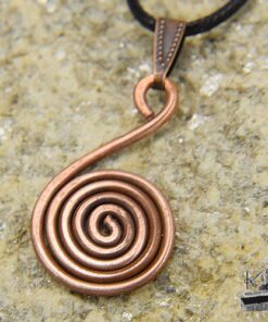 Symbole viking - spirale en cuivre