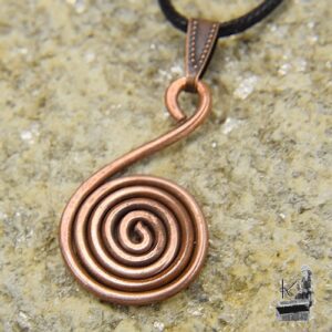 Symbole viking - spirale en cuivre