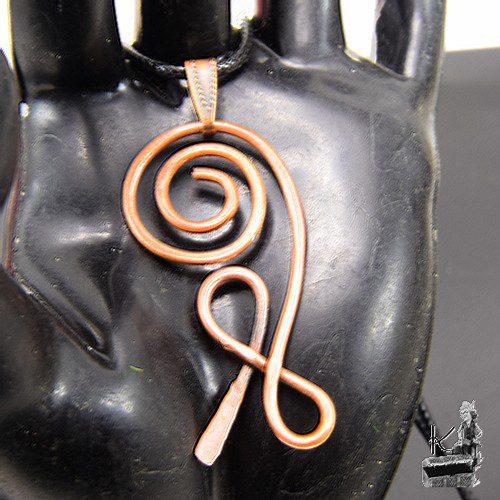 Pendentif Zibu "Azula" ( sagesse ) en cuivre naturel – Image 2