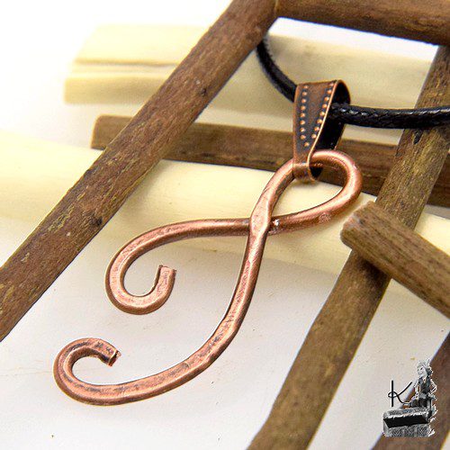 Pendentif Zibu "Ani" ( prends soin de toi ) en cuivre naturel – Image 4