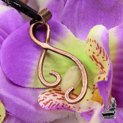 Pendentif Zibu "Ani" ( prends soin de toi ) en cuivre naturel – Image 3