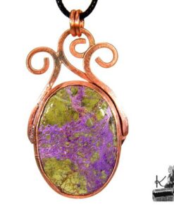 Pendentif Blaesa en cuivre avec atlantisite