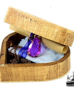 Trésor-Box Hjarta avec son pendentif en rubellite