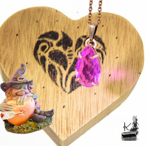 Trésor-Box coeur Hjarta - pendentif en Rubellite – Image 6