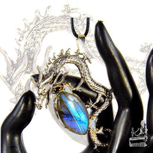 Pendentif Beldar - dragon avec sa labradorite – Image 3