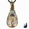 Pendentif Melina en cuivre sur merlinite