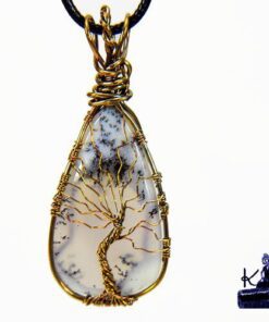 Pendentif Melina en cuivre sur merlinite