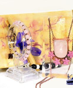 Trésor-box florale Enora comprenant un pendentif et un bracelet