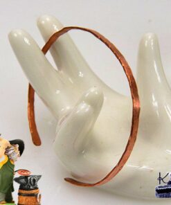 Bracelet jonc Mata en cuivre martelé