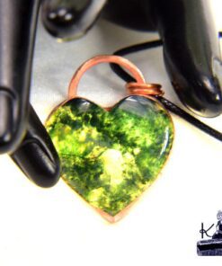 Pendentif Irase - coeur en agate mousse – Image 6