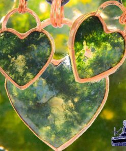 Pendentif Irase - coeur en agate mousse – Image 8
