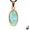 Loric-pendentif en cuivre avec larimar