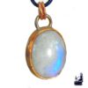 Pendentif Alis - pierre de lune et cuivre