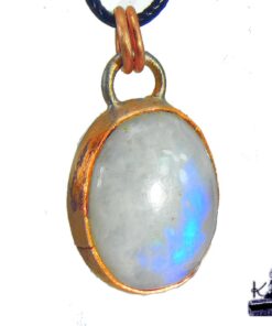 Pendentif Alis - pierre de lune et cuivre