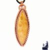 Pendentif Betris en fossile corail et cuivre