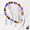 Bracelet Osheen en amethyste et oeil de tigre
