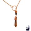 Collier lasso Dezba en oeil de tigre